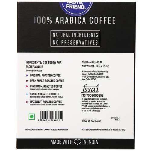 Sleepy Owl Coffee Dip Bags - Freshly Brewed Coffee, 100 g (10 Bags x 10 g each)-3.webp